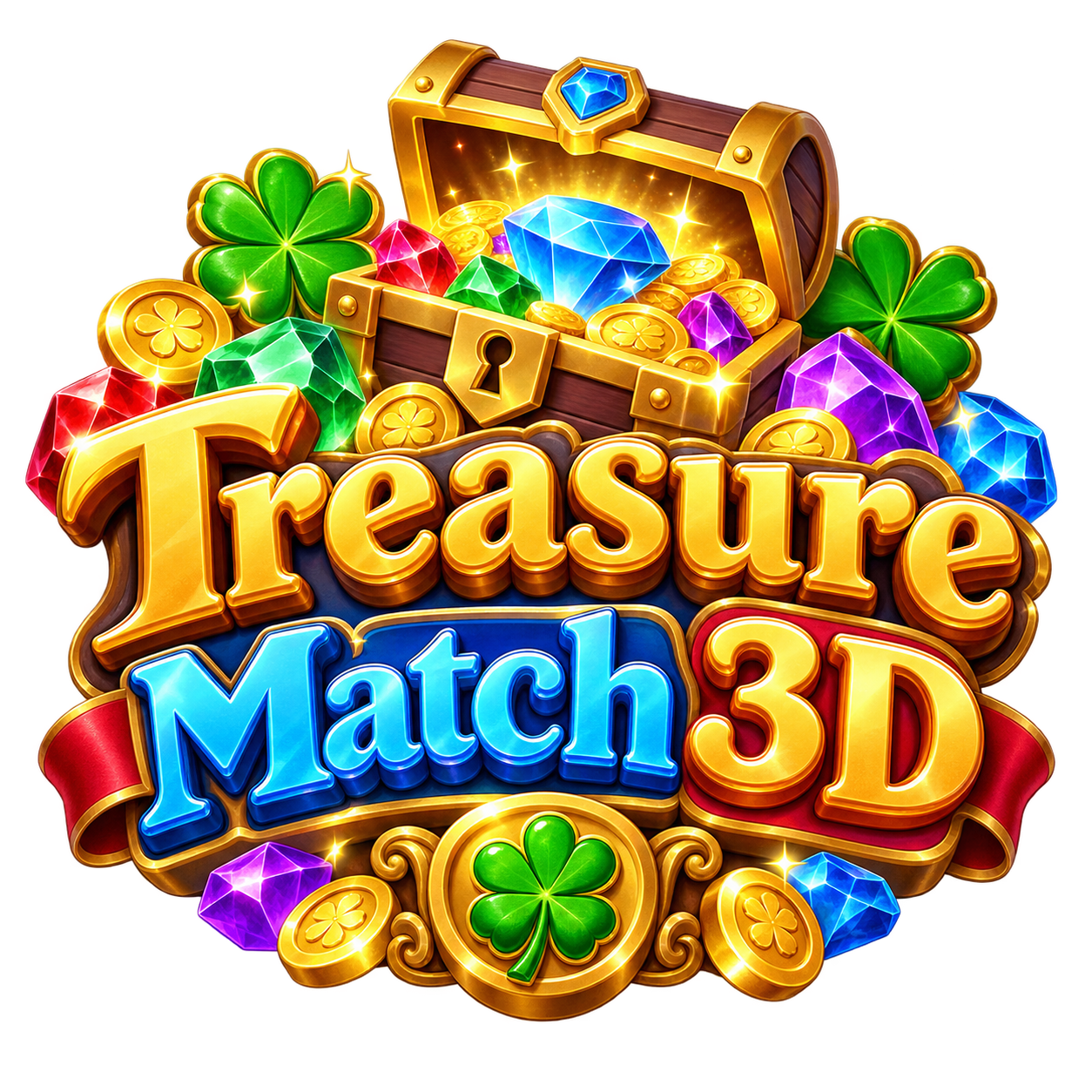 Logo Treasure Match 3D